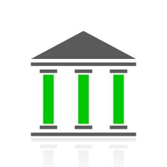 Bank icon on a white background N59