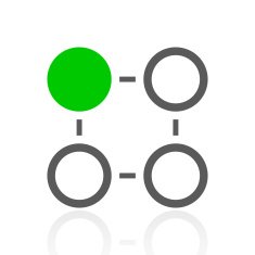 Flowchart icon on a white background N101