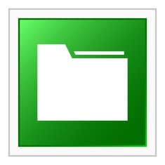 Folder icon on a square button N4
