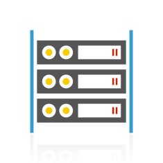 Computer Server icon on a white background N14