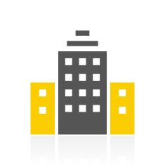 Office Building icon on a white background N60