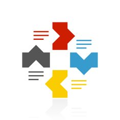 Flowchart icon on a white background N102