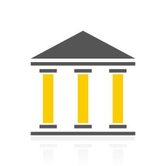 Bank icon on a white background N60