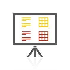 Presentation icon on a white background N14