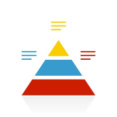 Pyramid icon on a white background N26