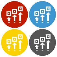 Logistics icon on circle buttons N13