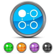 Flowchart icon on circle buttons N31