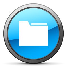 Folder icon on a round button N9