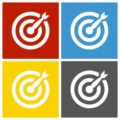 Target icon on square buttons N21