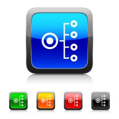 Organization Chart icon on color buttons N4