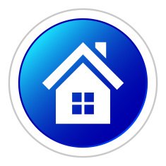 Home icon on a round button N58