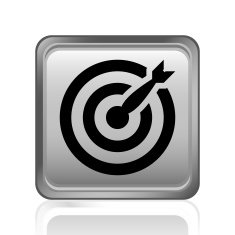 Target icon on a square button N35