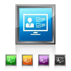 Computer icon on square buttons N8