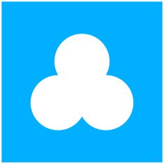 Venn Diagram icon on a blue background N5
