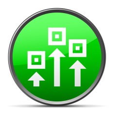 Logistics icon on a round button N61