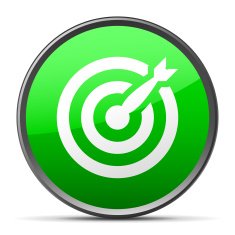 Target icon on a round button N79