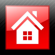 Home icon on a square button N25