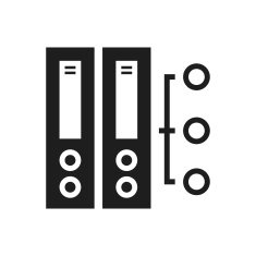 Computer Server icon on a white background N15