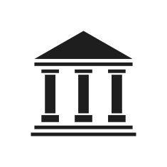 Bank icon on a white background N61