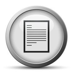 Document icon on a silver button N15