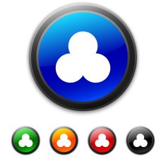 Venn Diagram icon on round buttons N11