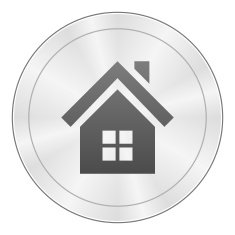 Home icon on a round button N61