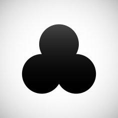 Venn Diagram icon on a white background N28