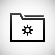 Folder icon on a white background N9