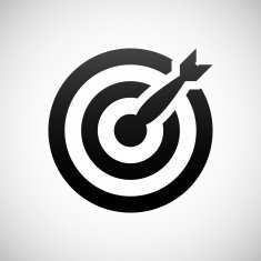 Target icon on a white background N54