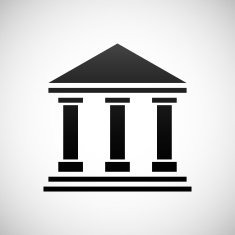 Bank icon on a white background N62