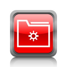 Folder icon on a square button N7