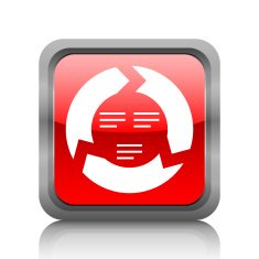 Chevron Chart icon on a square button N40