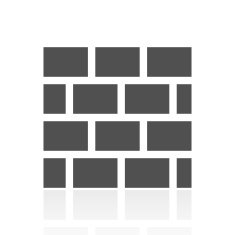 Wall icon on a white background N43