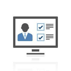 Computer icon on a white background N21