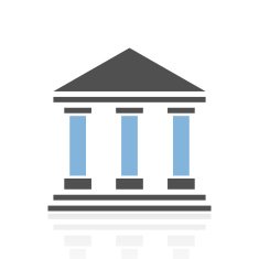 Bank icon on a white background N63