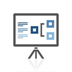 Presentation icon on a white background N17