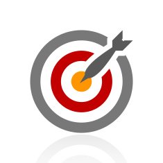 Target icon on a white background N56