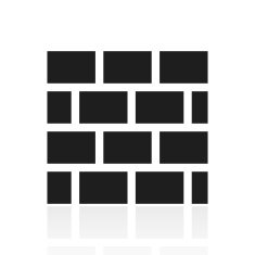 Wall icon on a white background N45