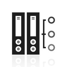 Computer Server icon on a white background N19