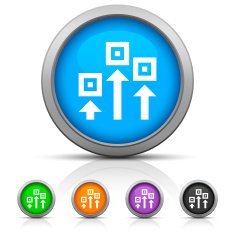 Logistics icon on round buttons N14