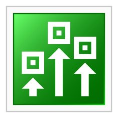 Logistics icon on a square button N29