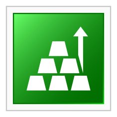 Gold icon on a square button N4