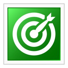 Target icon on a square button N38