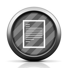 Document icon on a round button N133