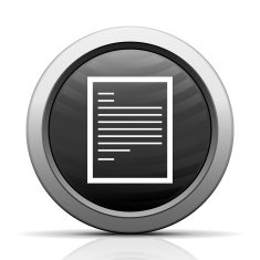 Document icon on a round button N134