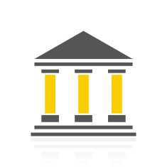 Bank icon on a white background N66