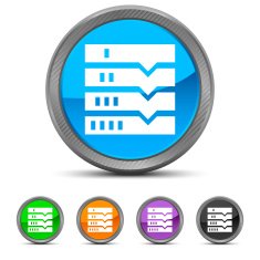 Flowchart icon on circle buttons N33