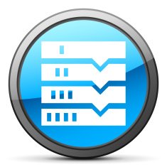 Flowchart icon on a round button N162