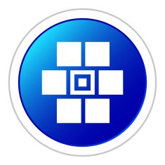 Wall icon on a round button N62