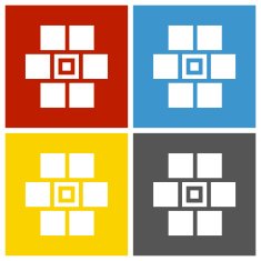 Wall icon on square buttons N13